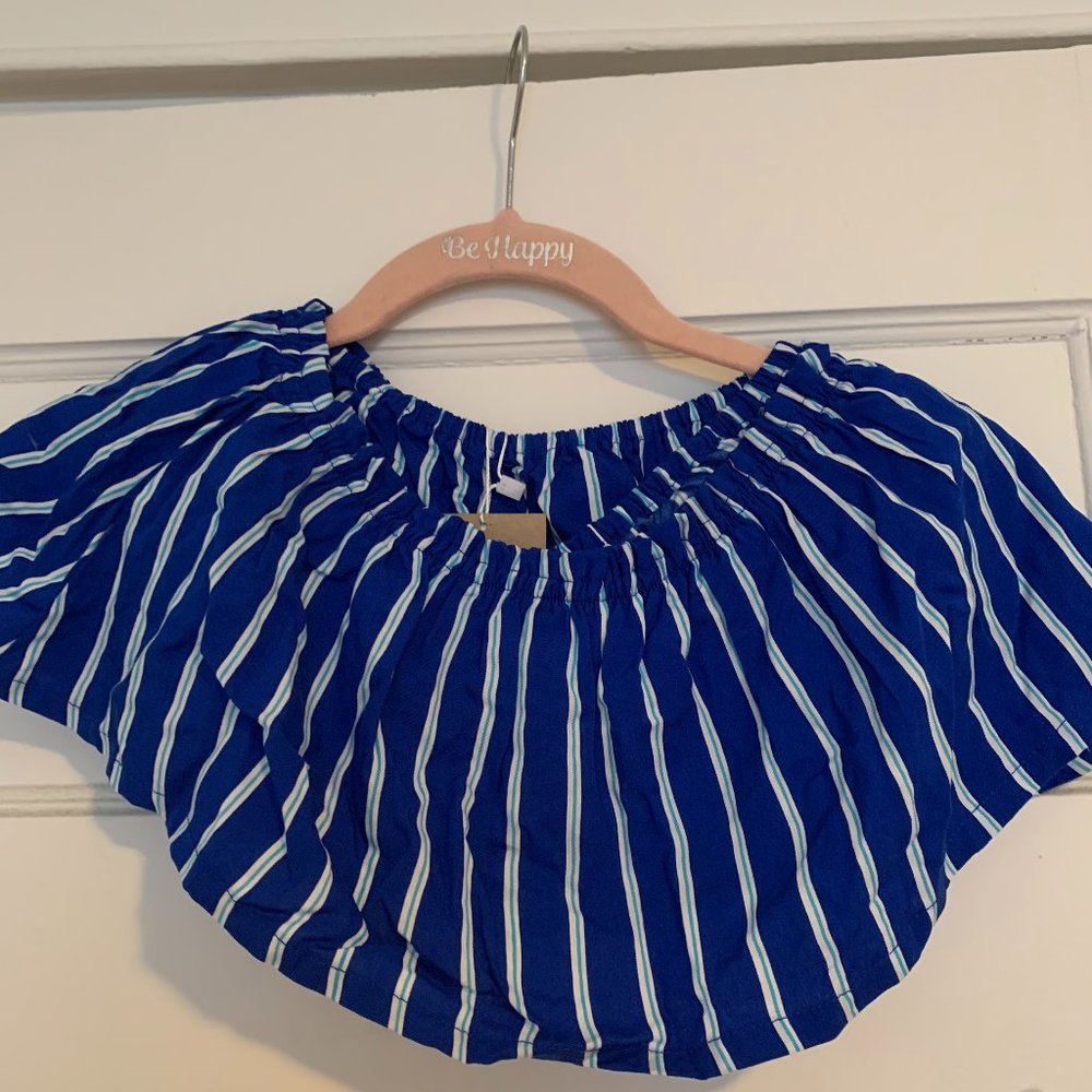 Royal Blue Bandeau Crop Top
